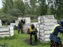 Турнир по пейнтболу для членов профсоюза эксплуатационного локомотивного депо Красноярск-Главный 9 августа 2024