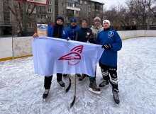 Турнир по хоккею с мячом для членов профсоюза эксплуатационного локомотивного депо Красноярск-Главный 26 января 2025