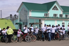 Велопробег, посвящённый 45-летию начала строительства БАМа 21 апреля 2019 (Боготол)