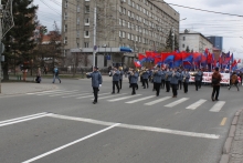 Первомайская демонстрация в Красноярске