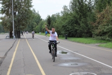 Велопробег, посвящённый 45-летию начала строительства БАМа 31 августа 2019 (Красноярск) 