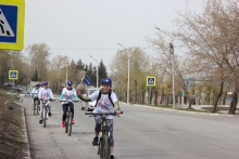 Велопробег, посвящённый 45-летию начала строительства БАМа 18 мая 2019 (Ачинск) 