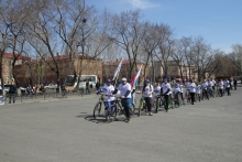 Велопробег, посвящённый 45-летию начала строительства БАМа 4 мая 2019 (Мариинск)