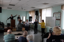 Мероприятие для неработающих пенсионеров в локомотивном депо Красноярск-Главный апрель 2022